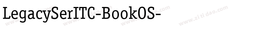 LegacySerITC-BookOS字体转换