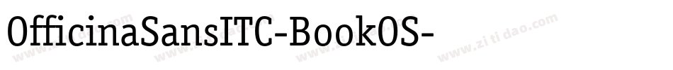 OfficinaSansITC-BookOS字体转换