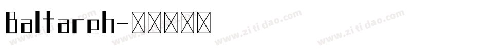Baltareh字体转换