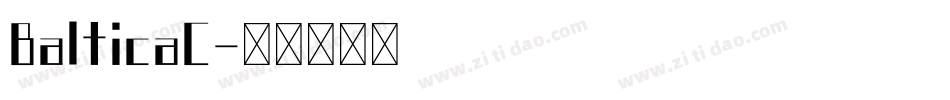 BalticaC字体转换
