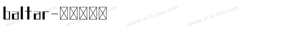 baltar字体转换