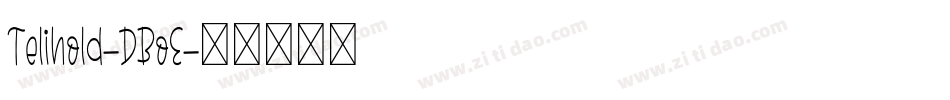 Telihold-DBoE字体转换