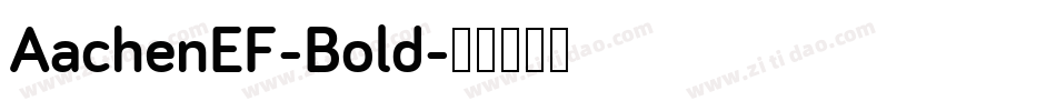 AachenEF-Bold字体转换