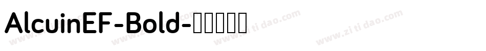 AlcuinEF-Bold字体转换