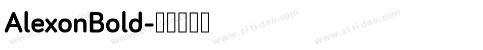 AlexonBold字体转换
