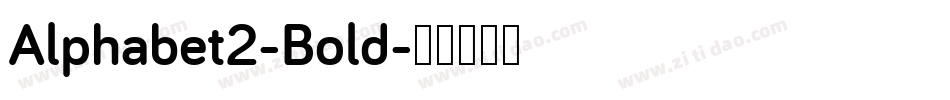 Alphabet2-Bold字体转换
