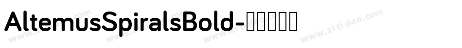 AltemusSpiralsBold字体转换