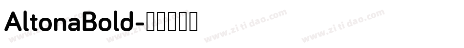 AltonaBold字体转换