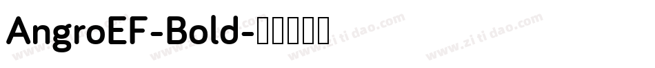 AngroEF-Bold字体转换
