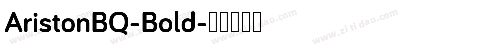 AristonBQ-Bold字体转换