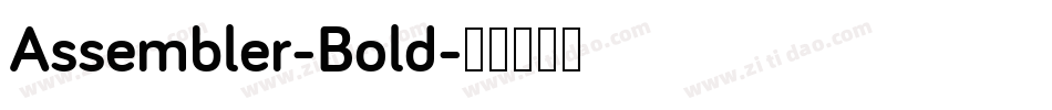 Assembler-Bold字体转换