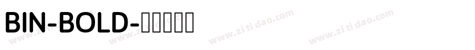 BIN-BOLD字体转换