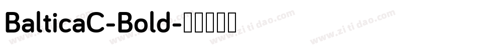 BalticaC-Bold字体转换