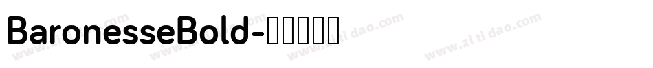 BaronesseBold字体转换