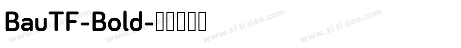 BauTF-Bold字体转换
