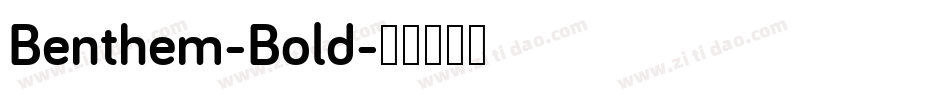 Benthem-Bold字体转换