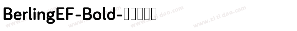 BerlingEF-Bold字体转换