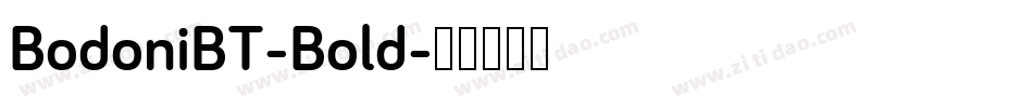 BodoniBT-Bold字体转换