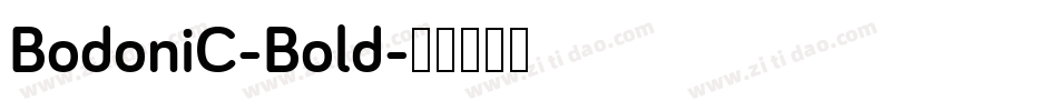 BodoniC-Bold字体转换