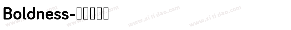 Boldness字体转换