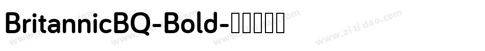 BritannicBQ-Bold字体转换