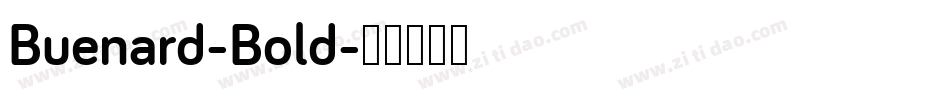 Buenard-Bold字体转换