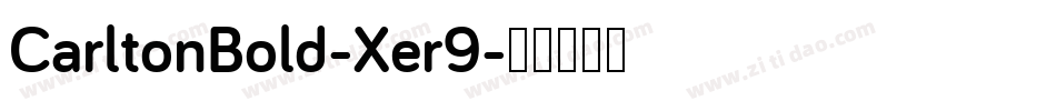 CarltonBold-Xer9字体转换