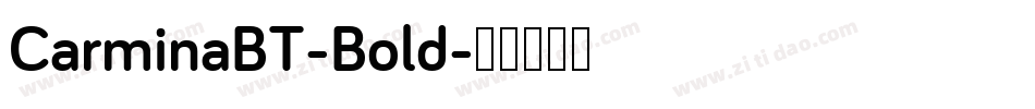 CarminaBT-Bold字体转换