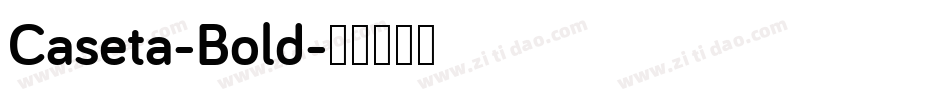 Caseta-Bold字体转换