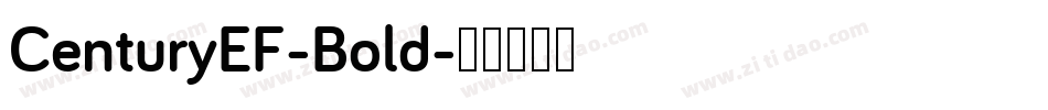 CenturyEF-Bold字体转换