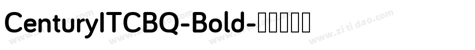 CenturyITCBQ-Bold字体转换