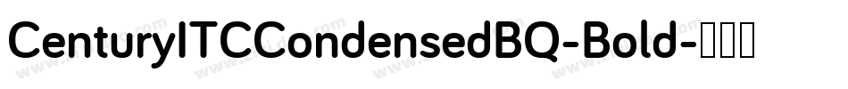 CenturyITCCondensedBQ-Bold字体转换