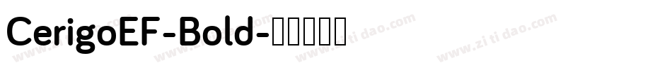 CerigoEF-Bold字体转换