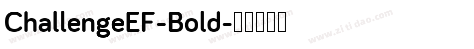 ChallengeEF-Bold字体转换