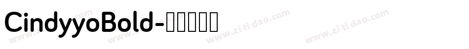 CindyyoBold字体转换