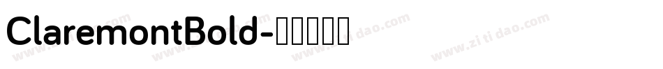 ClaremontBold字体转换