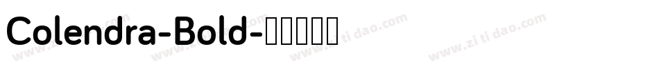 Colendra-Bold字体转换