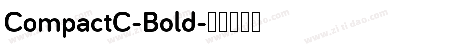 CompactC-Bold字体转换