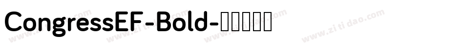 CongressEF-Bold字体转换