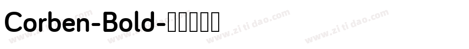 Corben-Bold字体转换