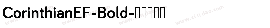 CorinthianEF-Bold字体转换