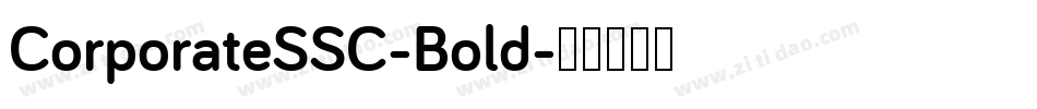CorporateSSC-Bold字体转换