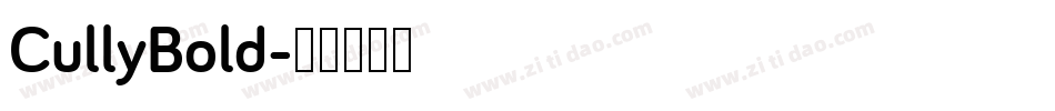 CullyBold字体转换