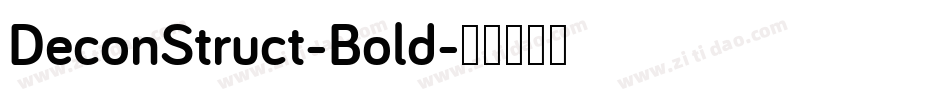 DeconStruct-Bold字体转换