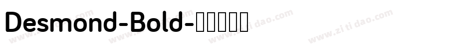 Desmond-Bold字体转换