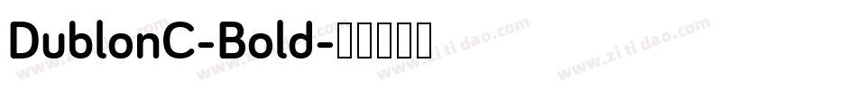 DublonC-Bold字体转换
