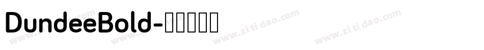 DundeeBold字体转换
