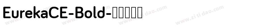 EurekaCE-Bold字体转换
