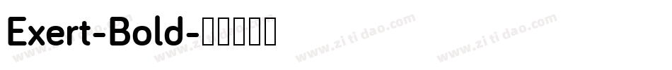 Exert-Bold字体转换