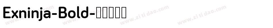 Exninja-Bold字体转换